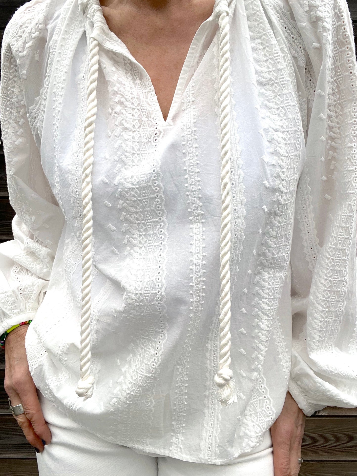 BARON chemise broderie anglaise