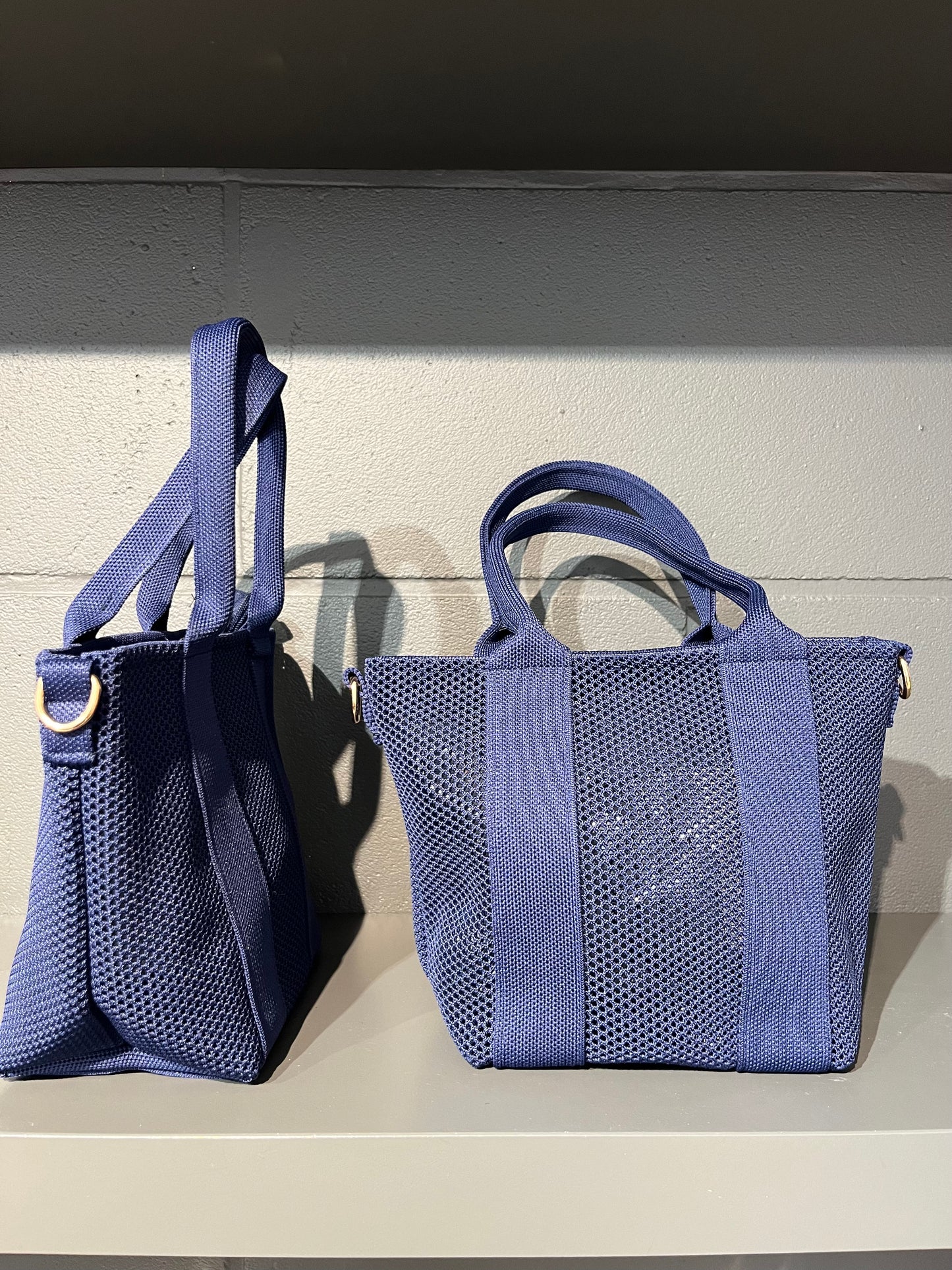 LOOM mini cabas en nylon technique navy