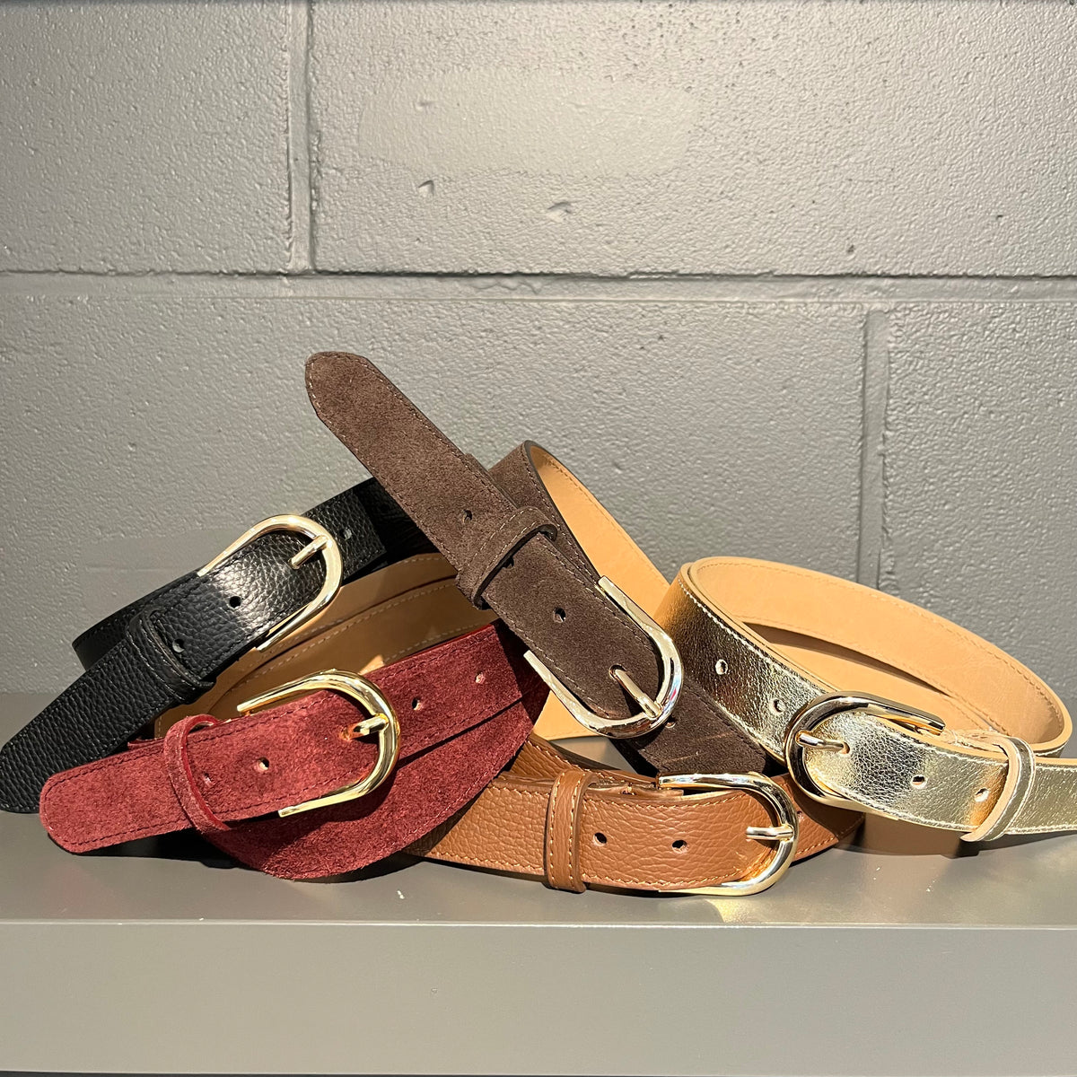 GRABE ceinture cuir grainé