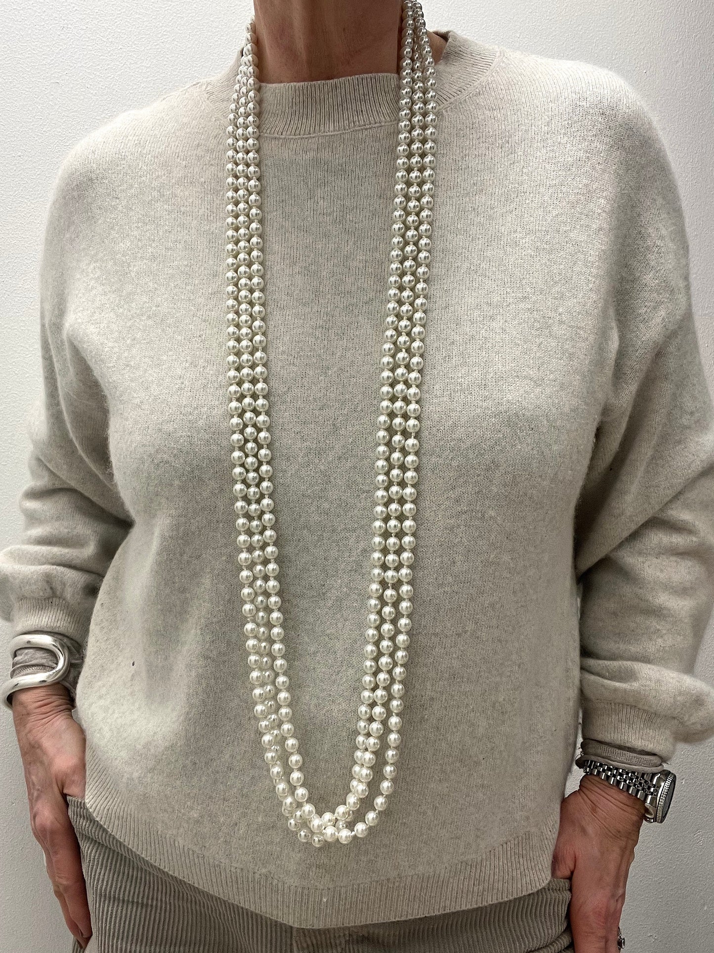 PEARLA sautoir perles extra long