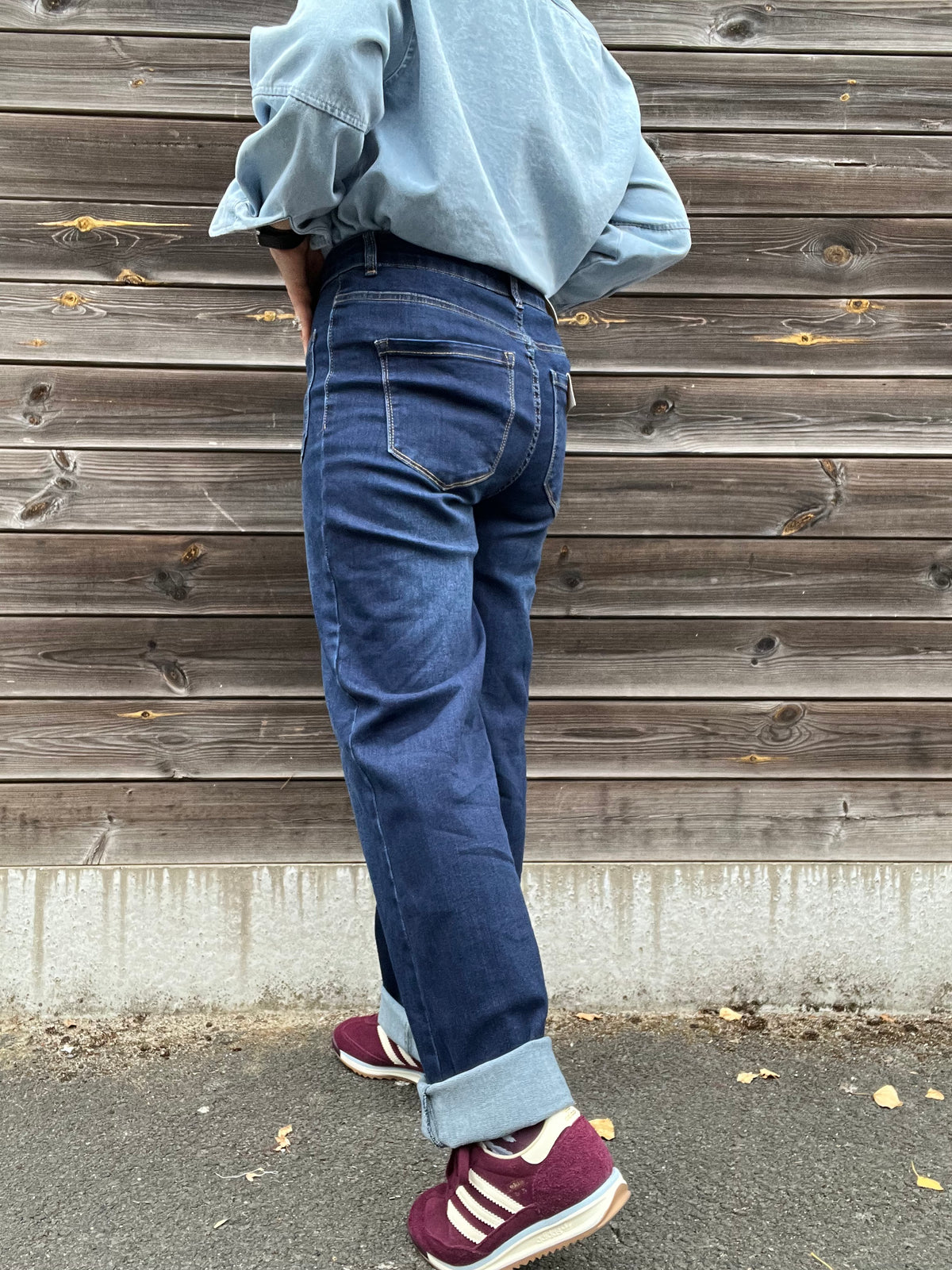 REBECQ jeans curvy poches plaquées dark blue