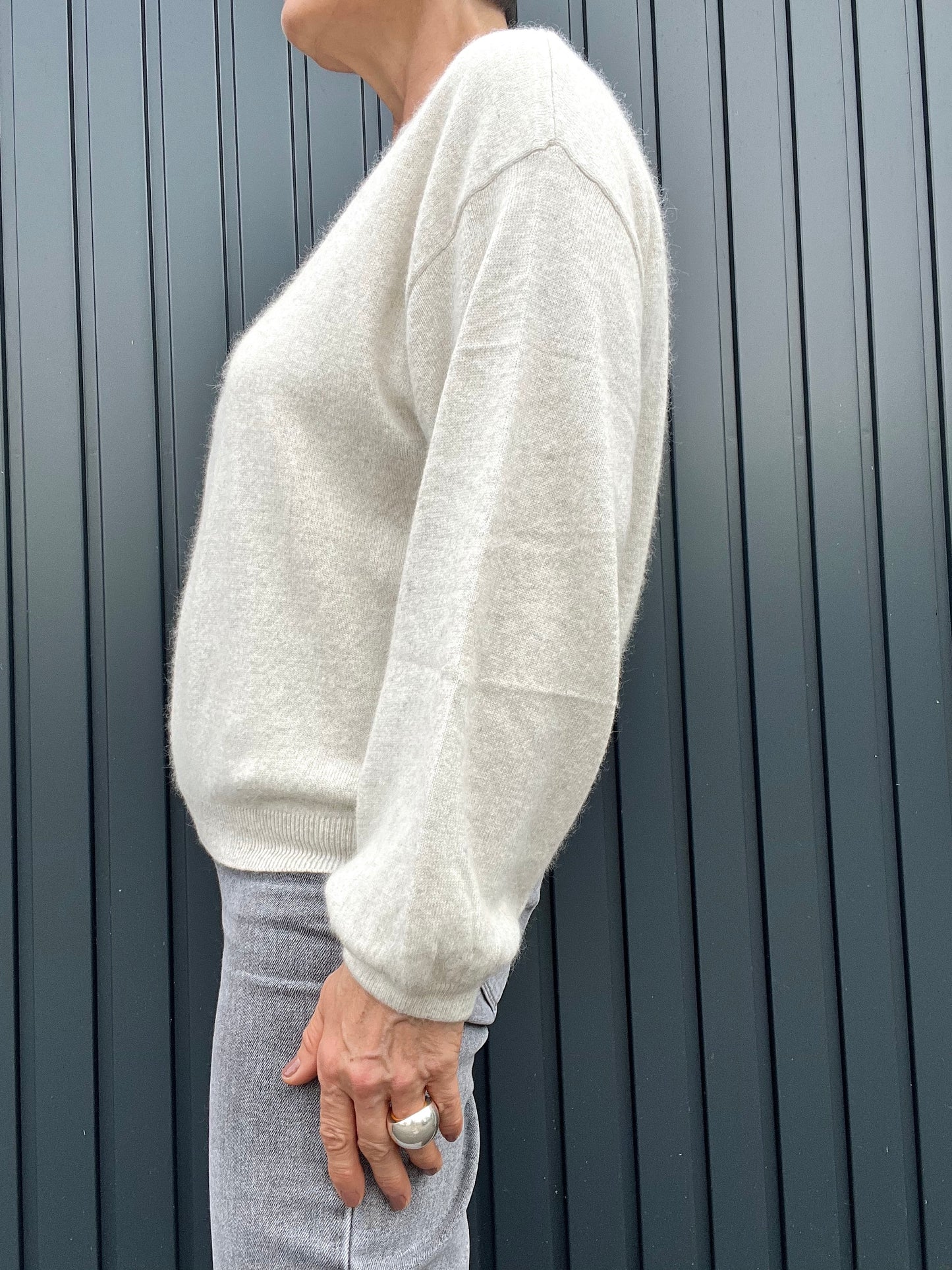 COLORADO pull sweater manches bouffantes beige