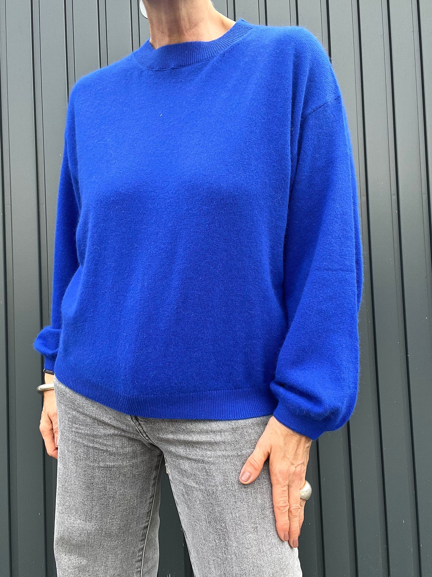 COLORADO pull sweater manches bouffantes royal blue