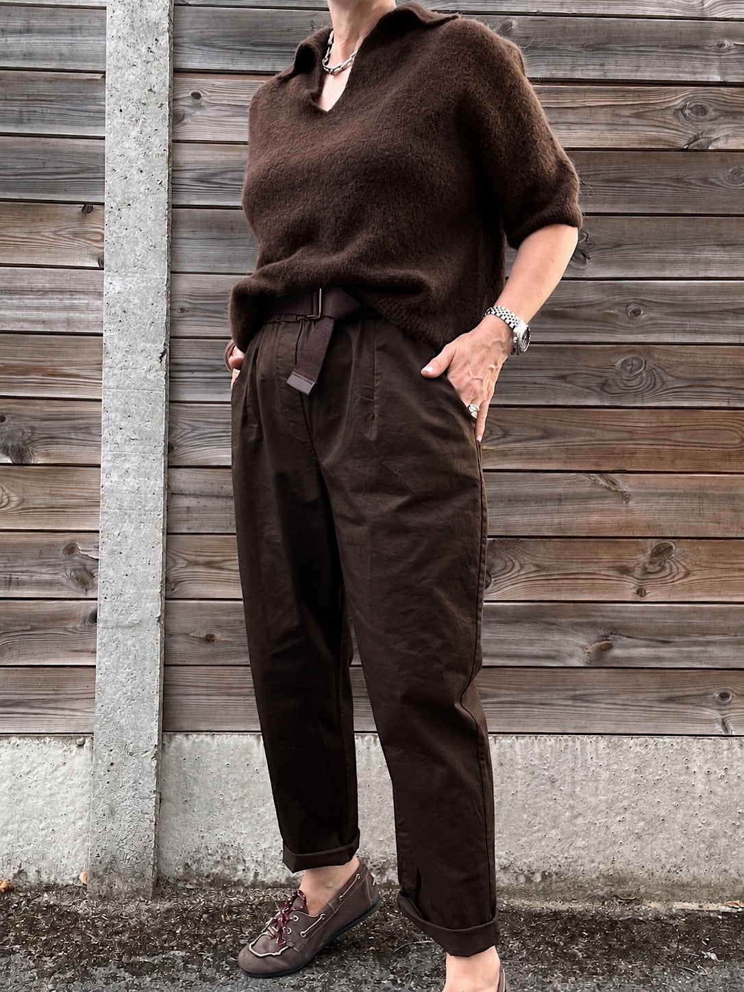 FELIX pantalon chino magique choco