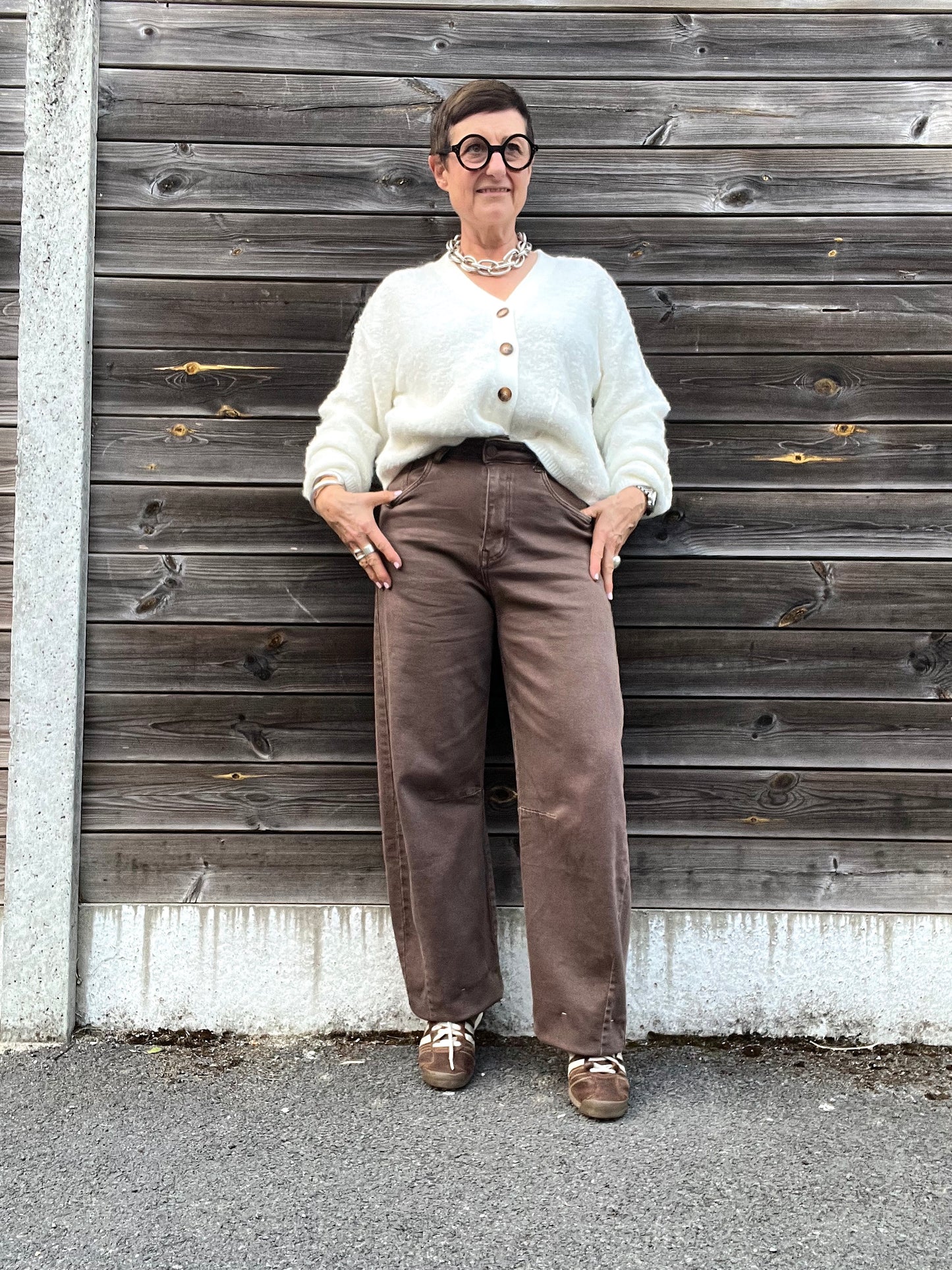 TORRY pantalon coupe "barrel"