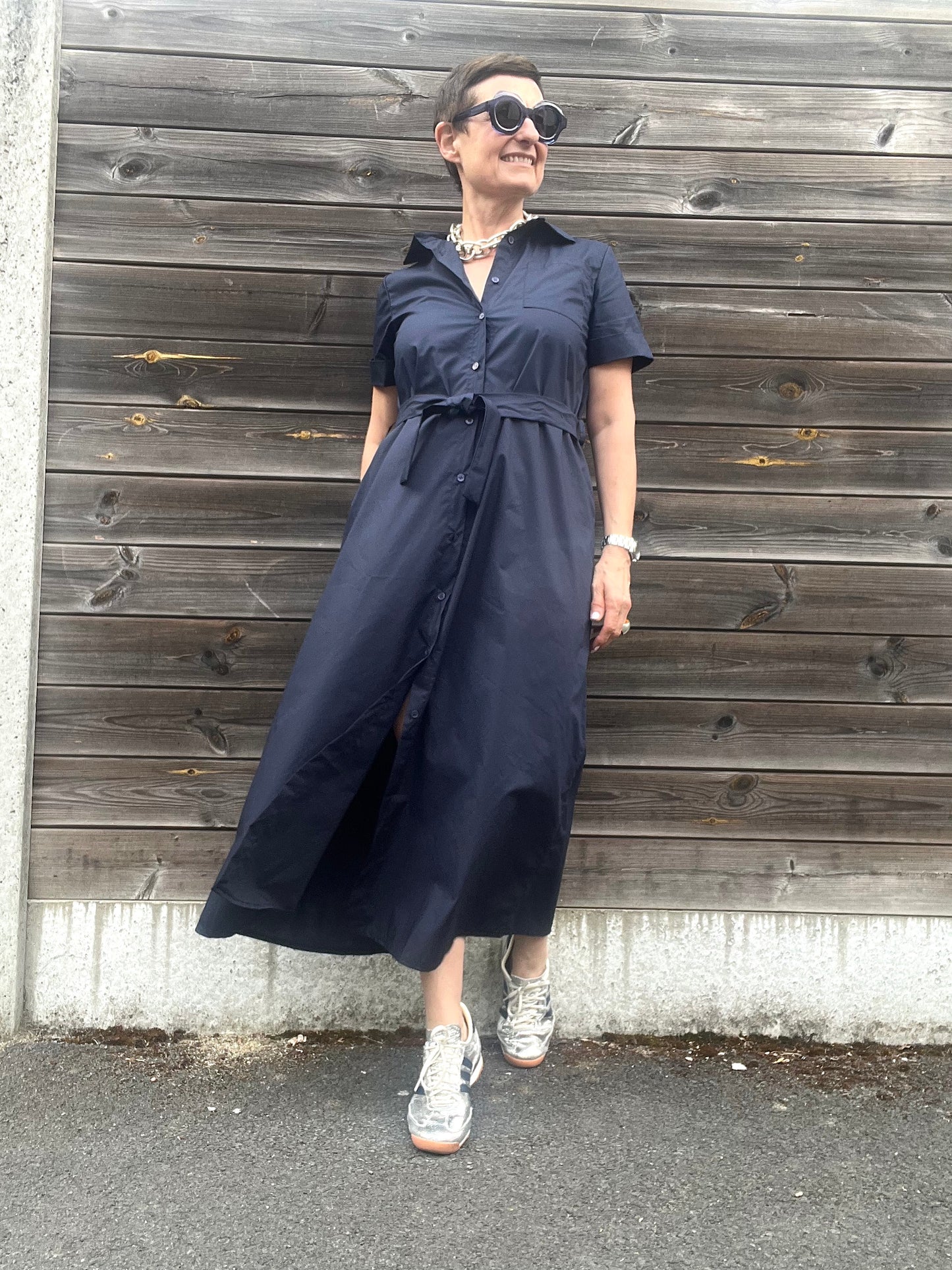 SOLY longue robe chemise