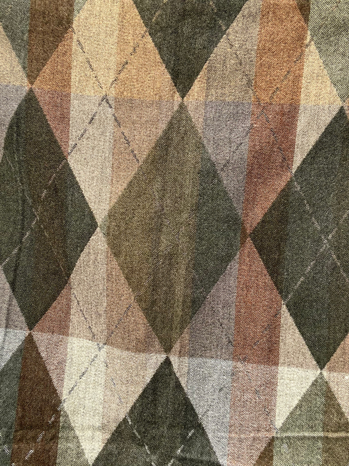 COLINN écharpe motif losanges kaki