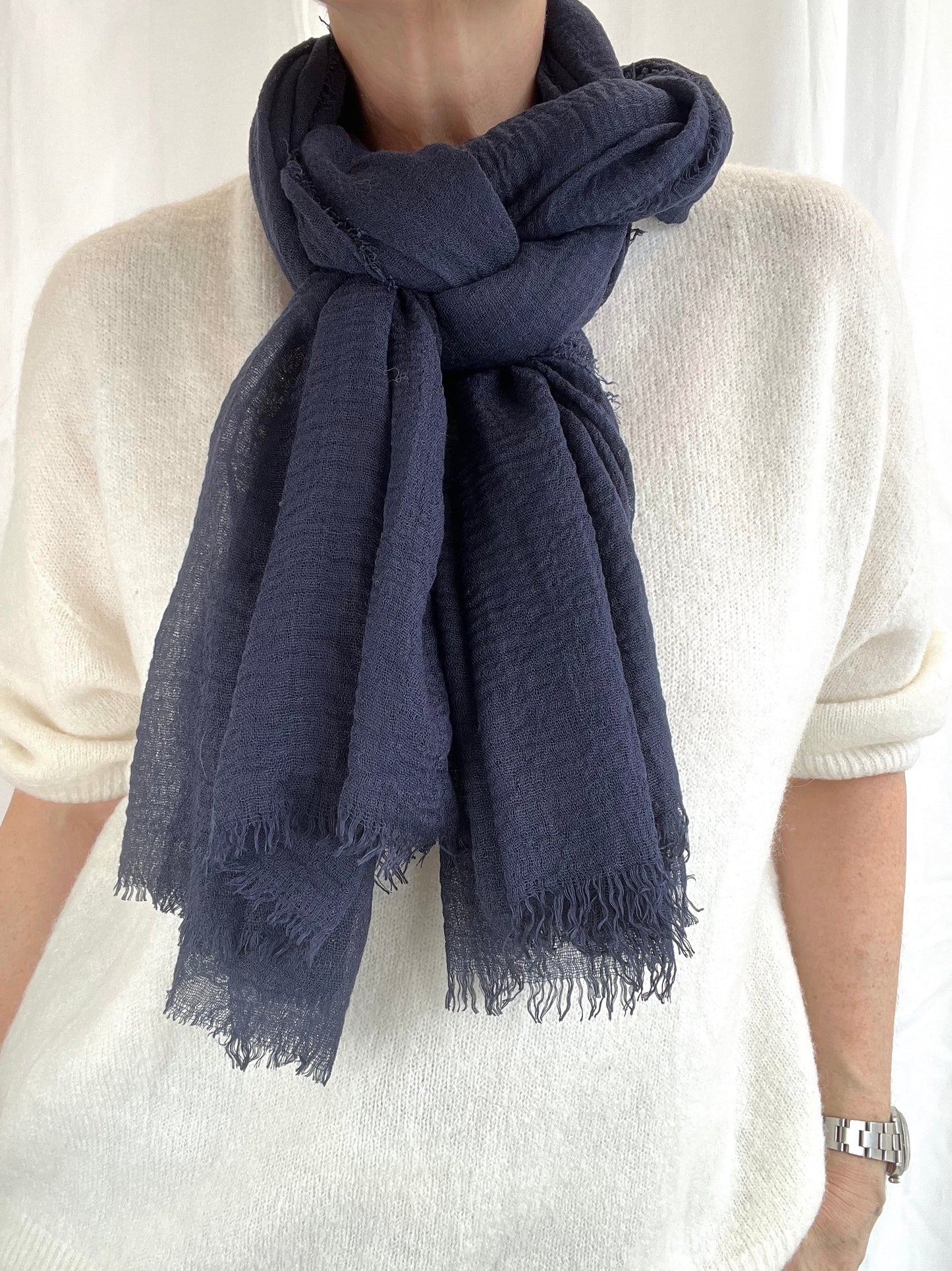 ROOLIT foulard uni navy