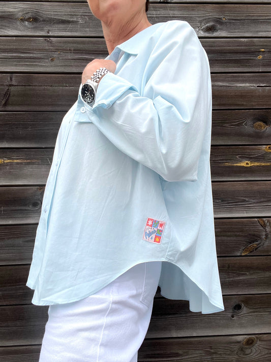 BORA chemise preppy sky