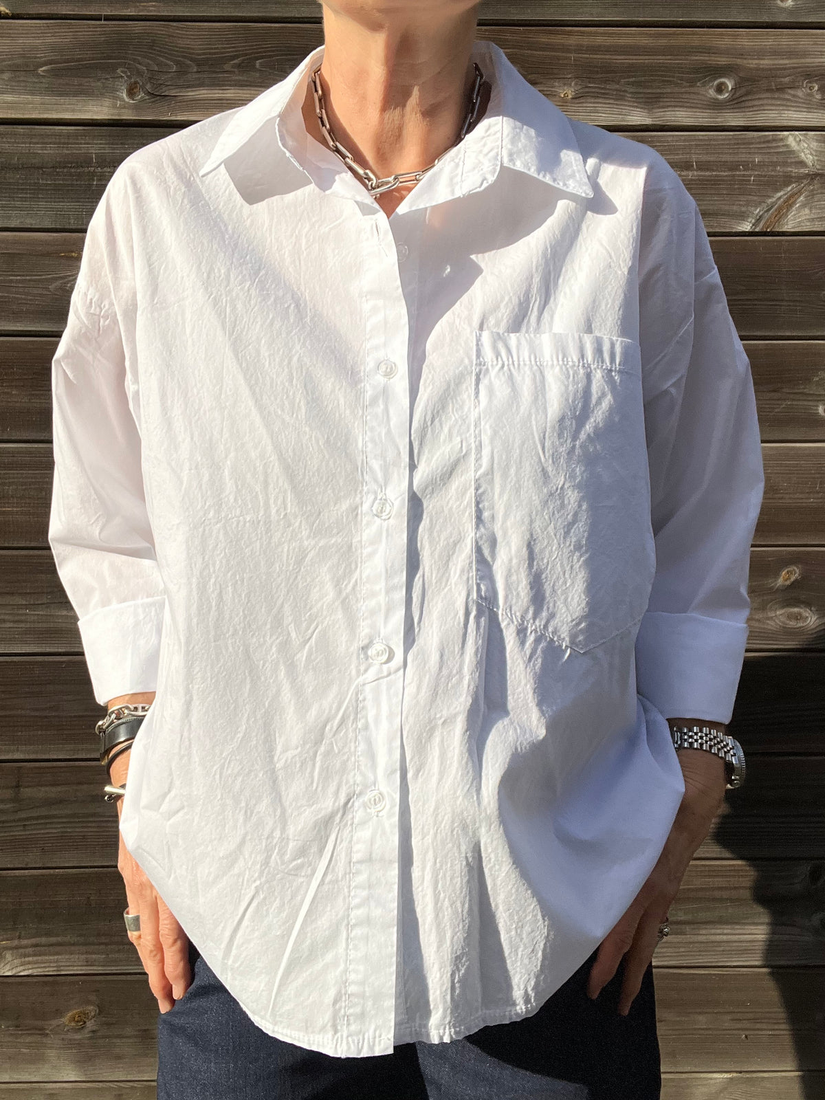 JOB chemise en coton white