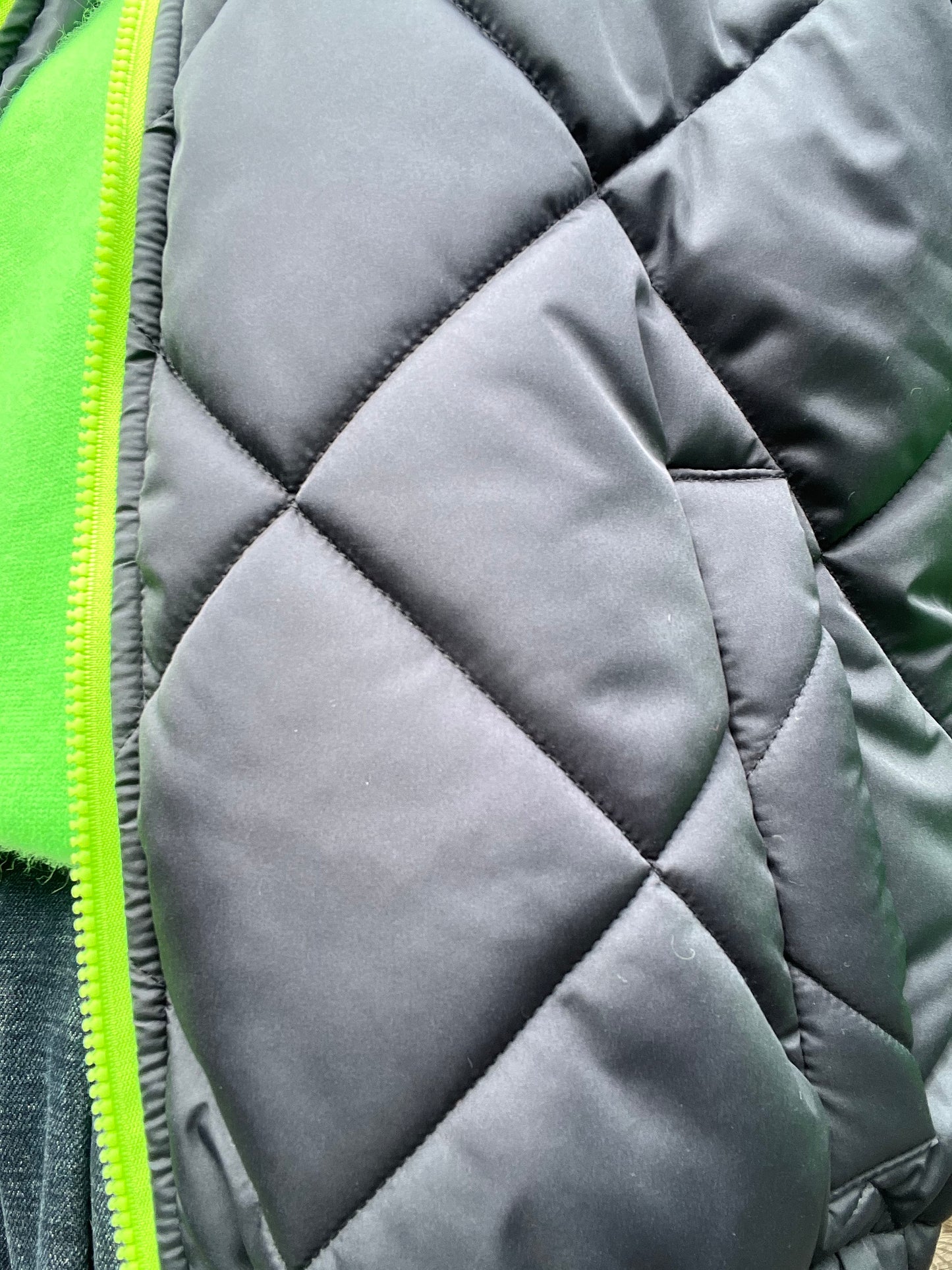 GETTY veste body warmer matelassée & zip contrasté navy