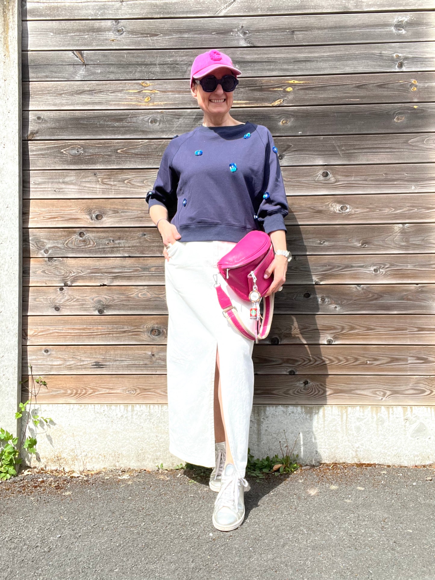 ALINE longue jupe fendue devant