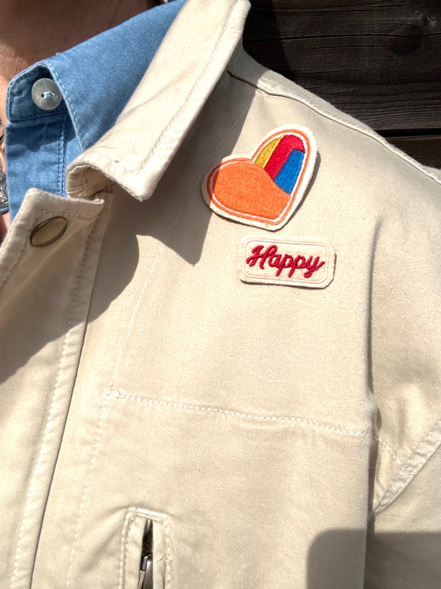 VADIE blouson en coton & broches