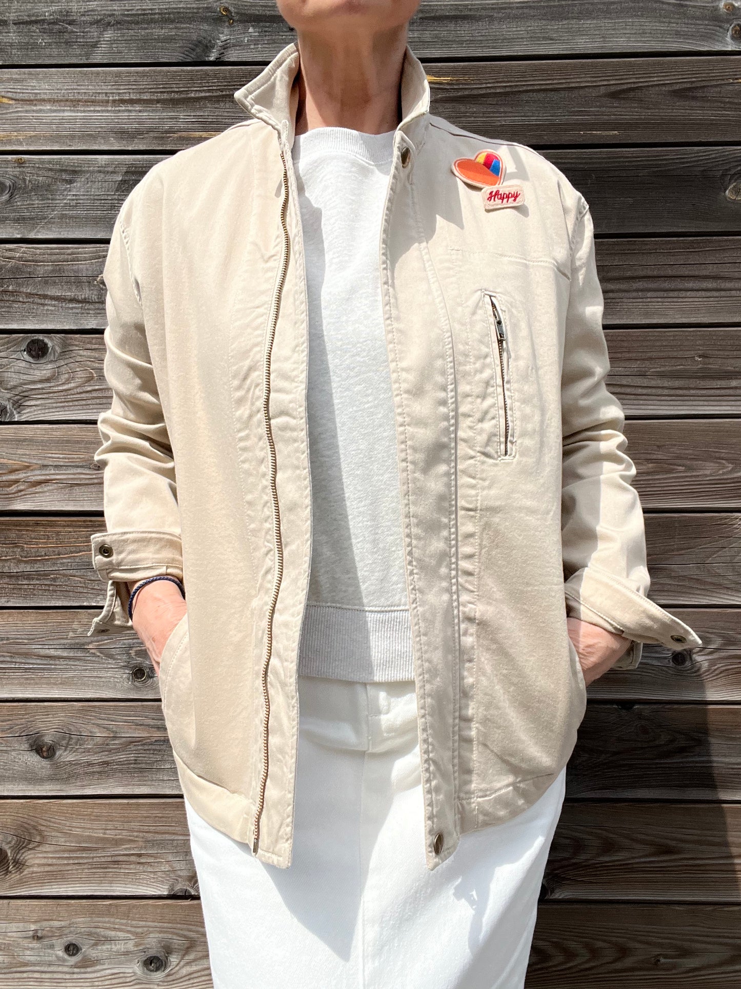 VADIE blouson en coton & broches