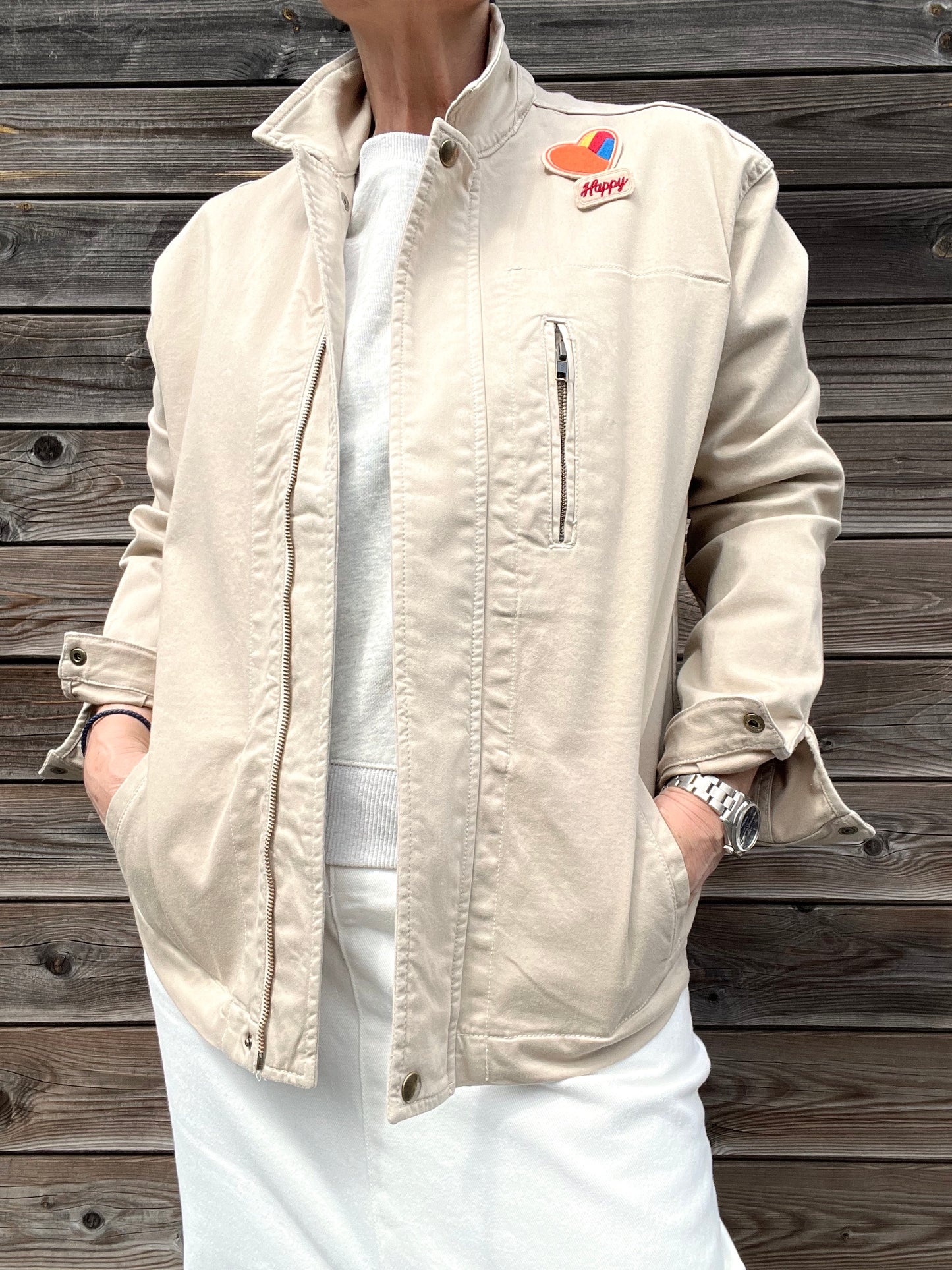VADIE blouson en coton & broches