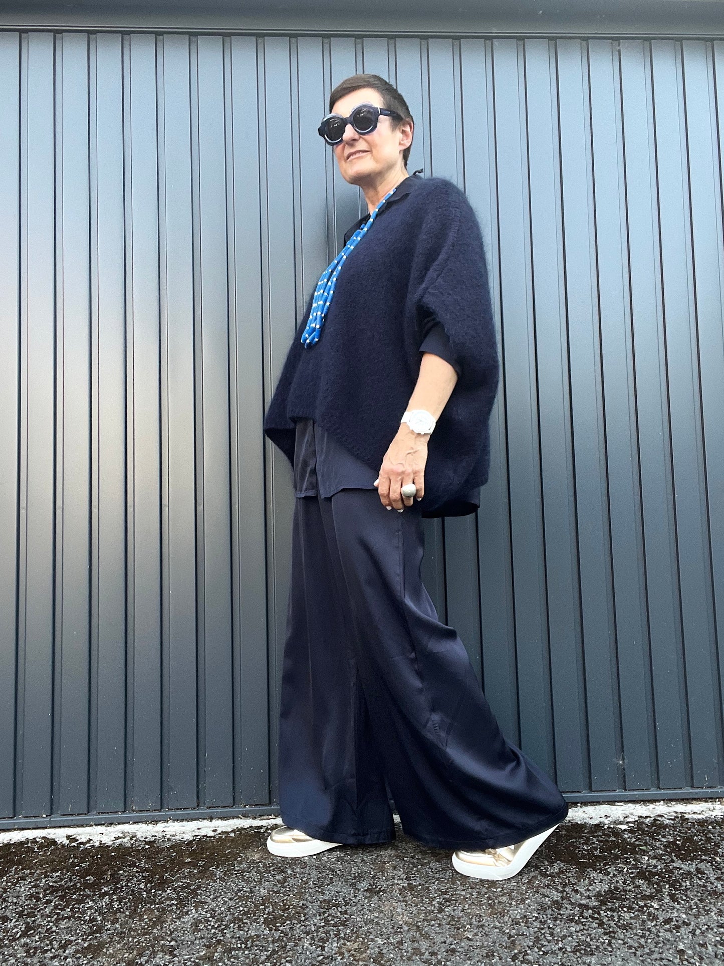 ARKA pantalon fluide en satin