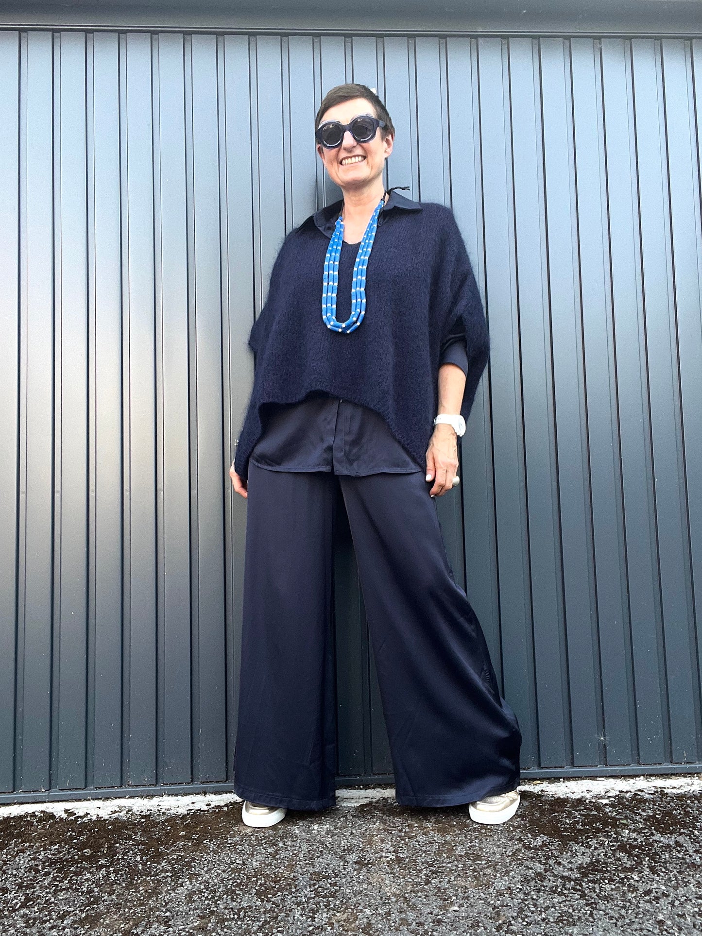 ARKA pantalon fluide en satin