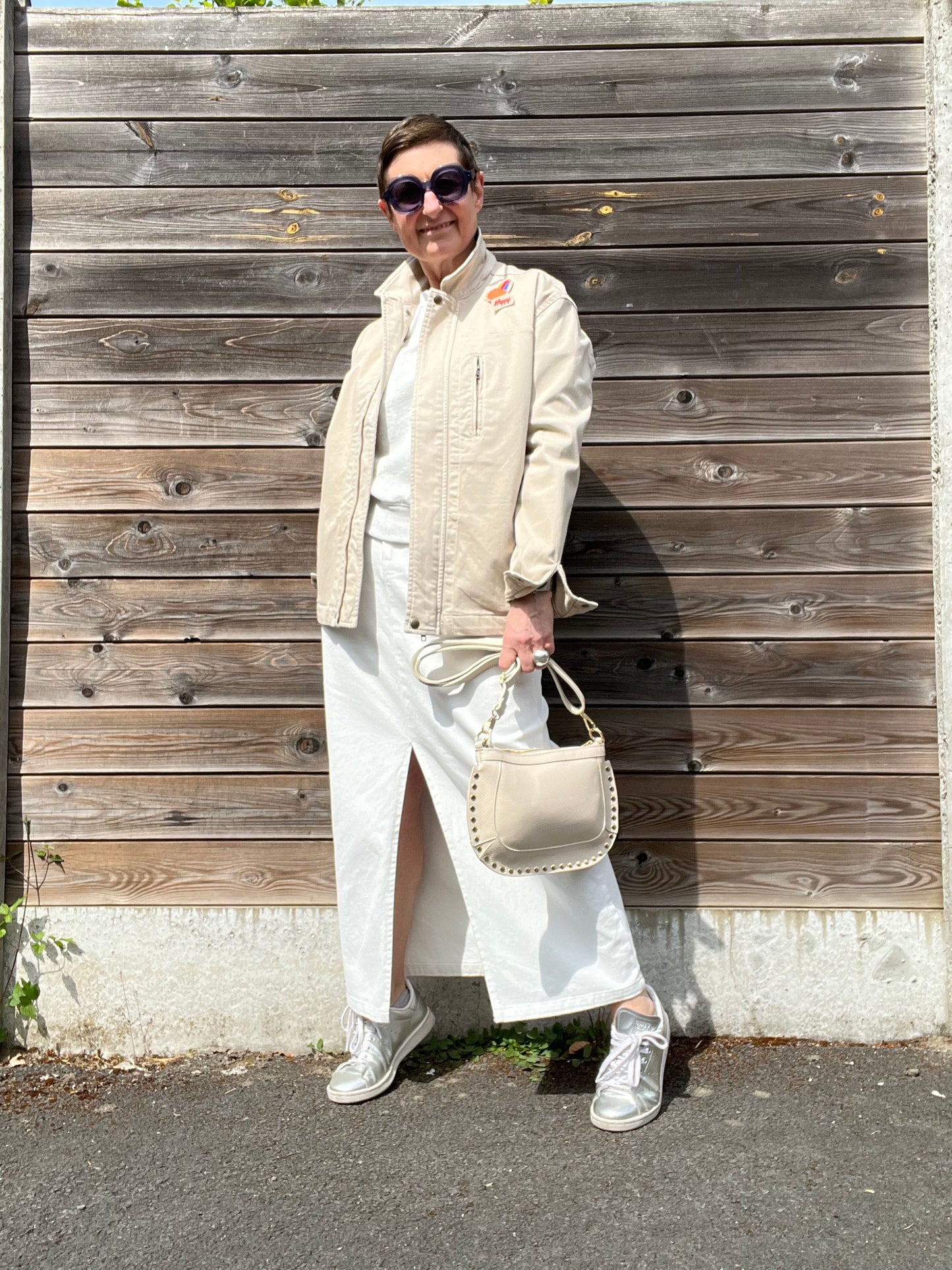 VADIE blouson en coton & broches