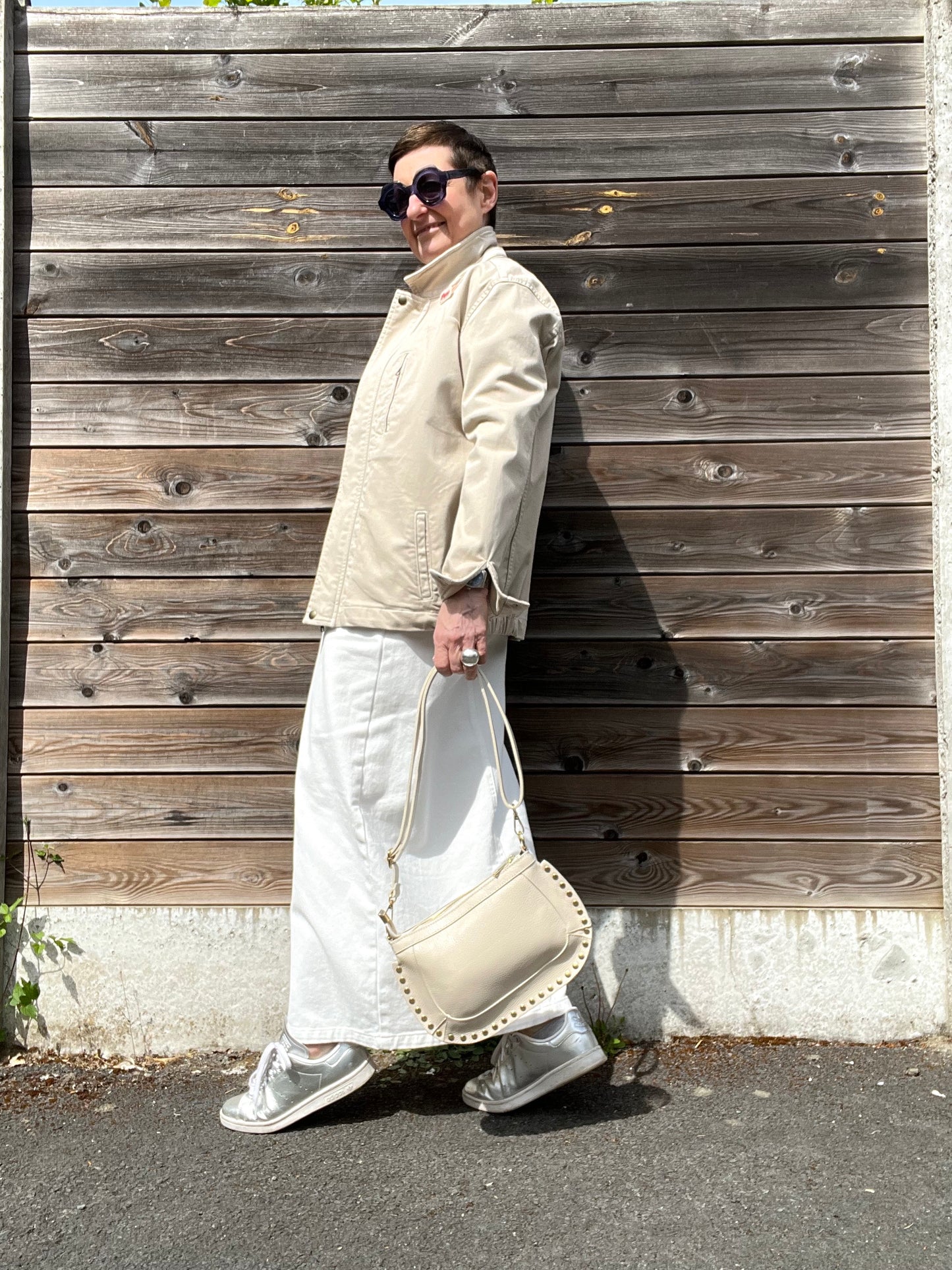VADIE blouson en coton & broches