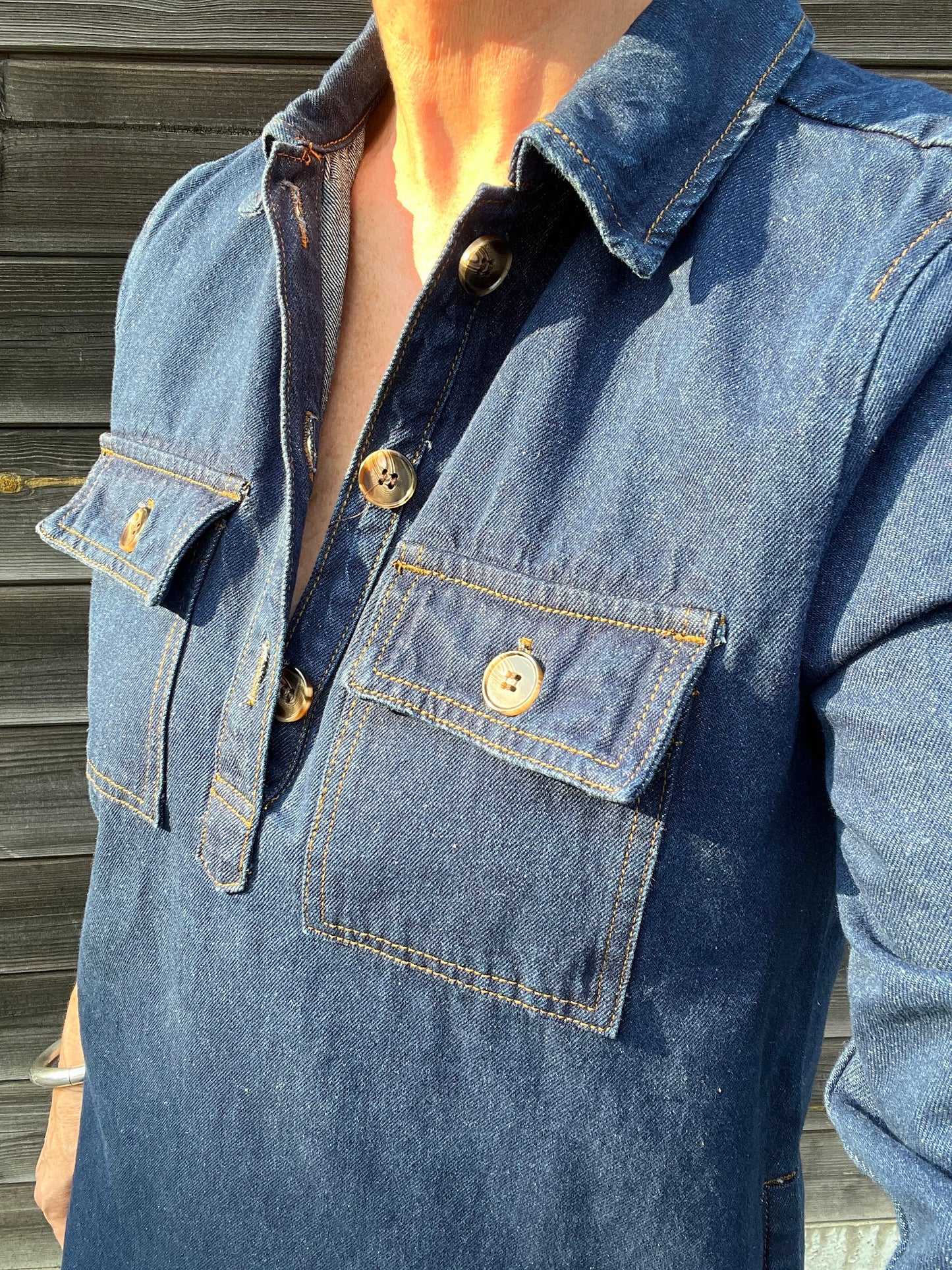 HABI robe en denim