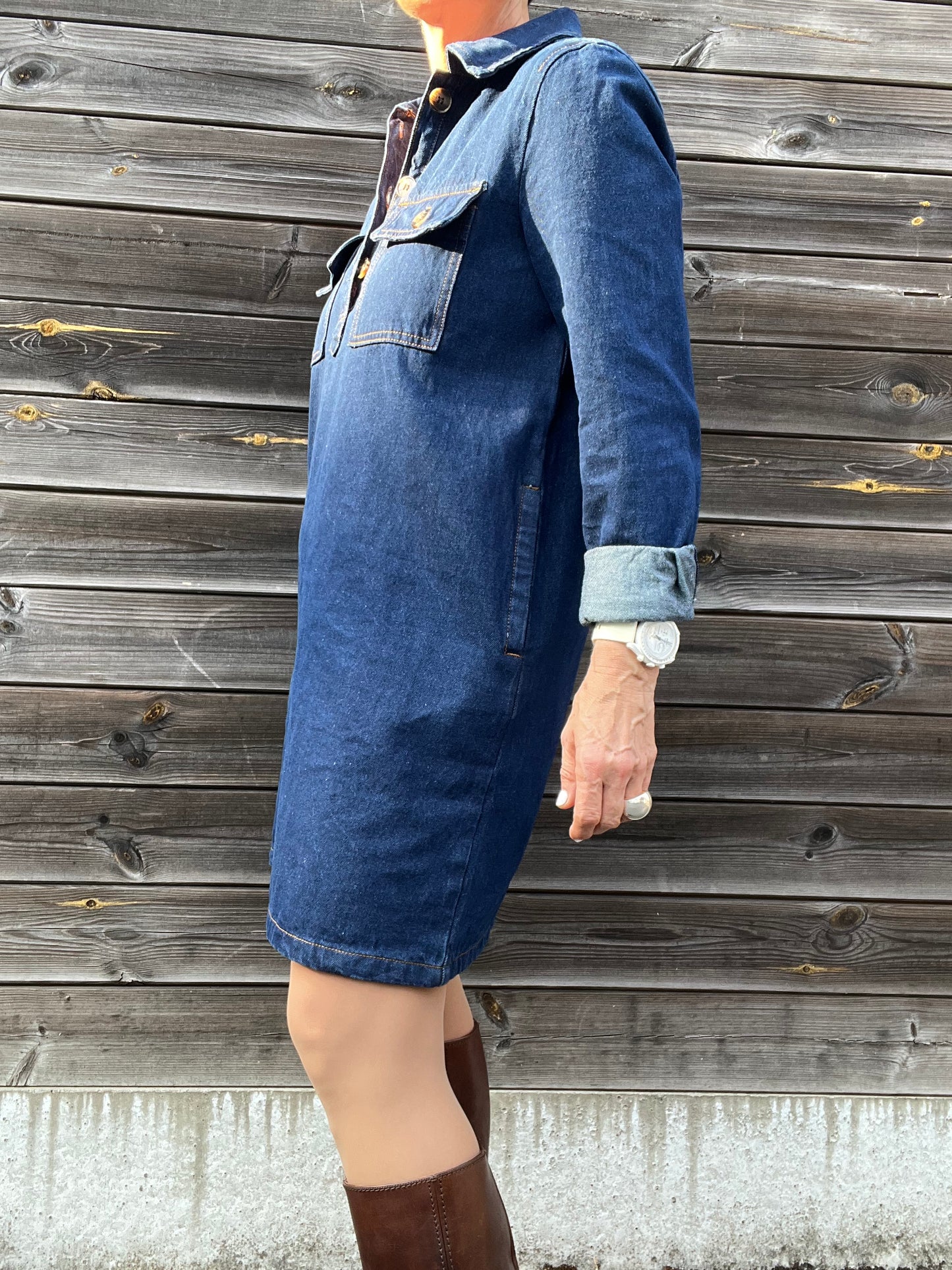 HABI robe en denim