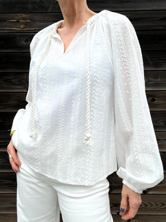 BARON chemise broderie anglaise