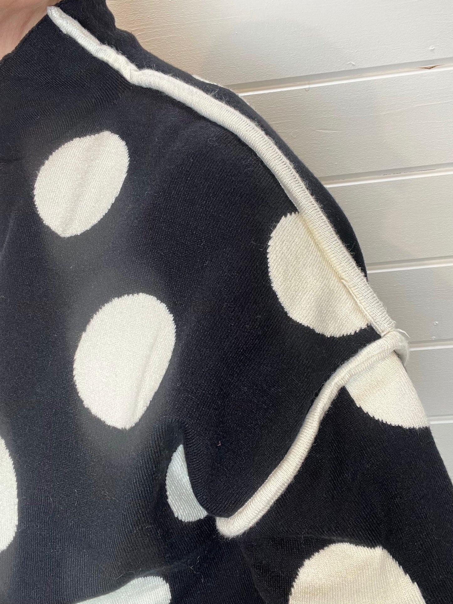 AMPLY pull maille compacte gros pois