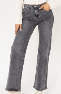 INDIC jeans droit curvy grey