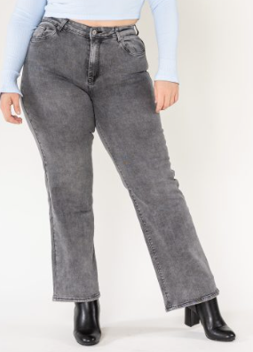 INDIC jeans droit curvy grey