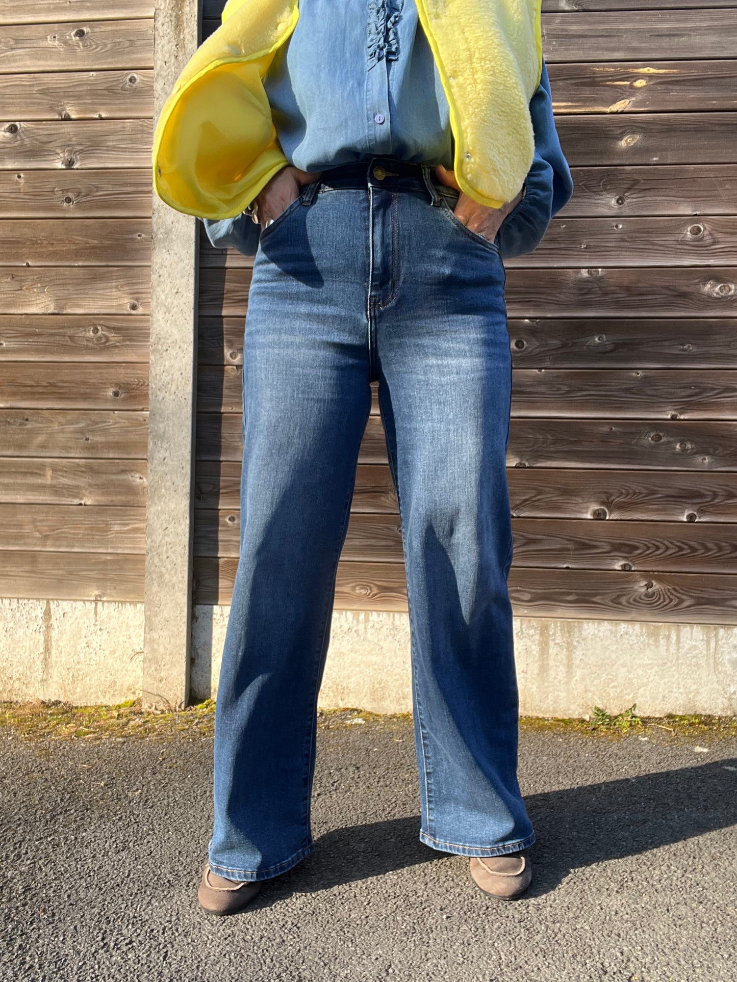 AUDREY jeans droit stretch dark blue