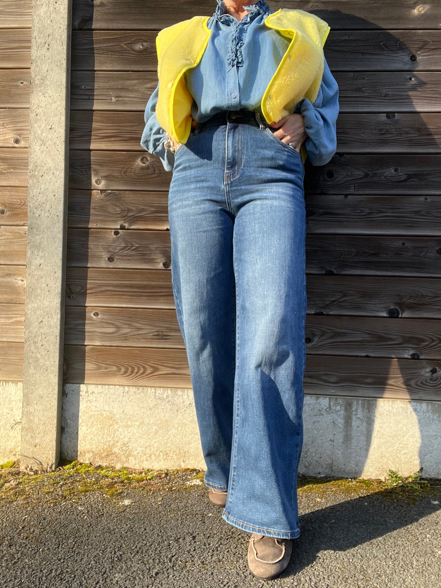 AUDREY jeans droit stretch dark blue