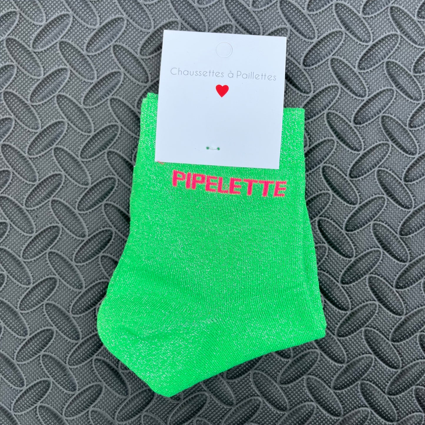 SOCK chaussette glitter à message