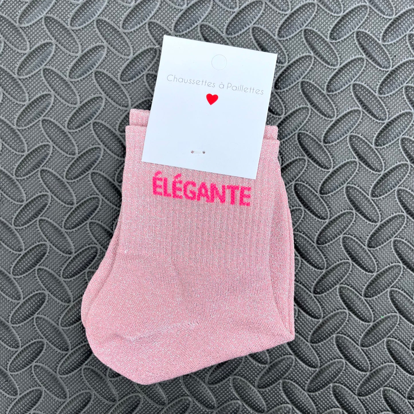 SOCK chaussette glitter à message