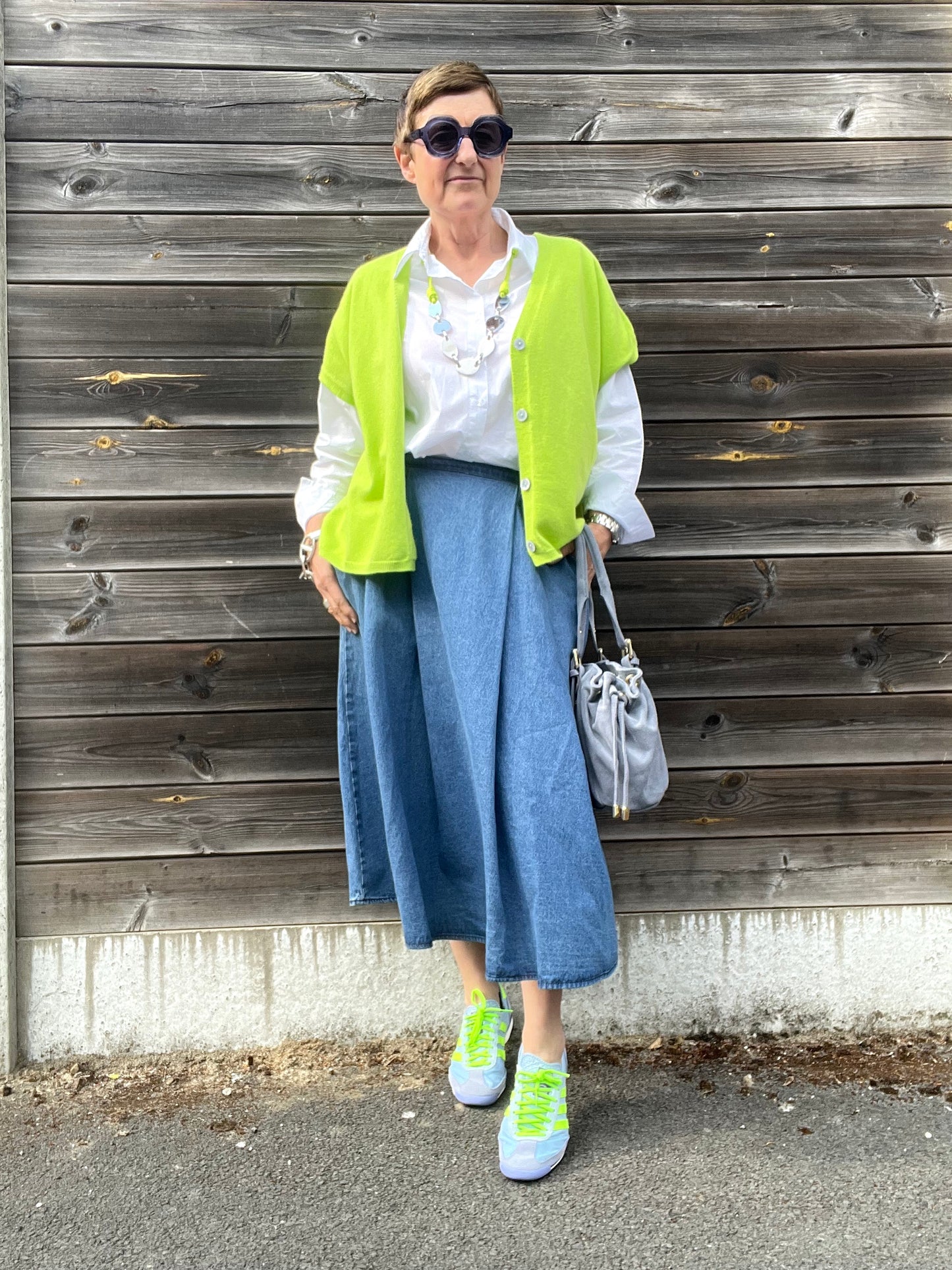 WAYLON jupe ample denim