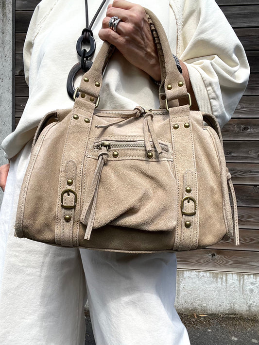 BALSUEDE sac en daim beige