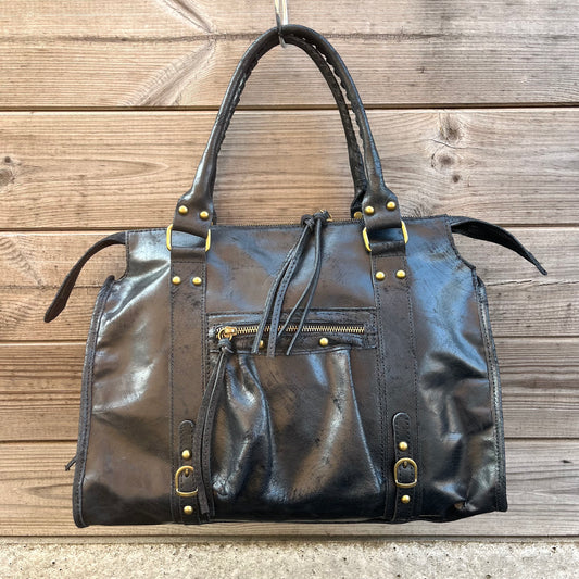 BIGBALUS maxi sac en cuir vintage