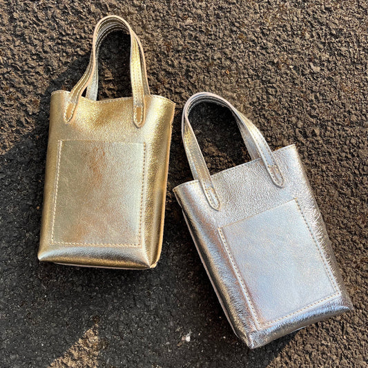 CABAXX mini sac en cuir métallisé