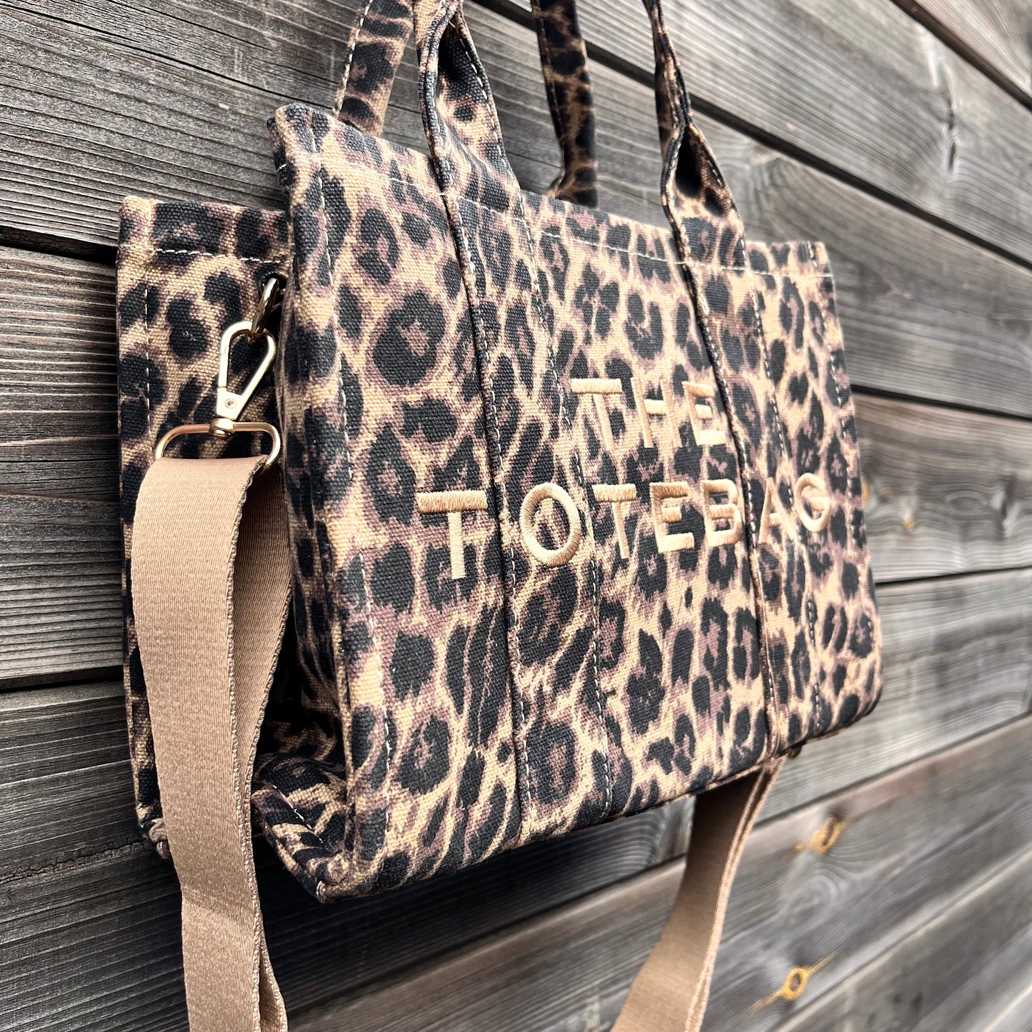 JACOB LEO tote bag léo camel