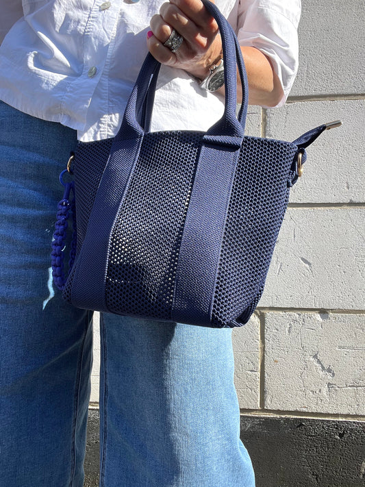 LOOM mini cabas en nylon technique navy