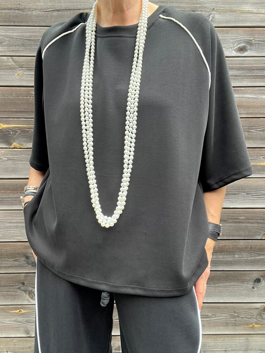 DREE blouse en jersey black