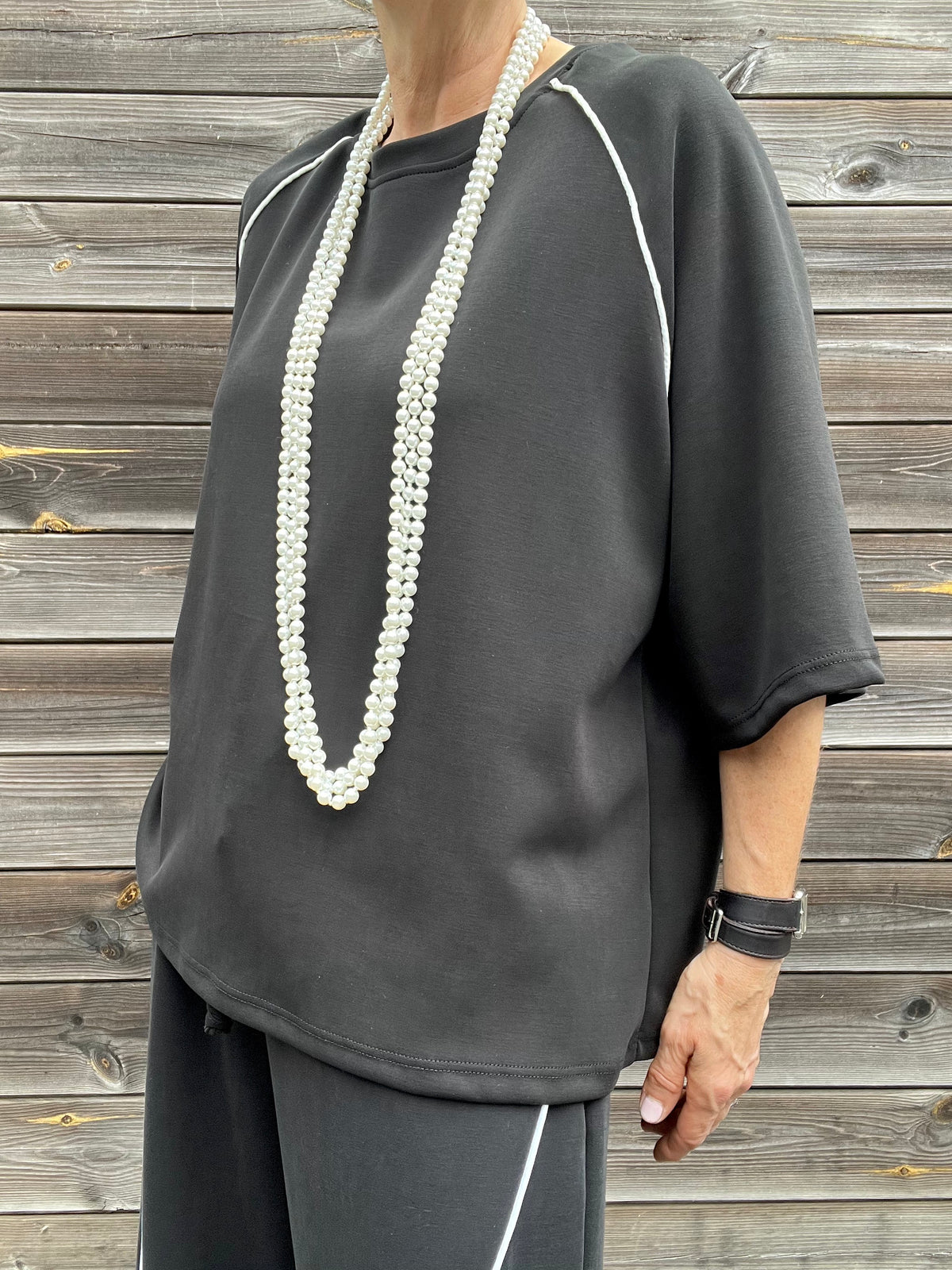 DREE blouse en jersey black