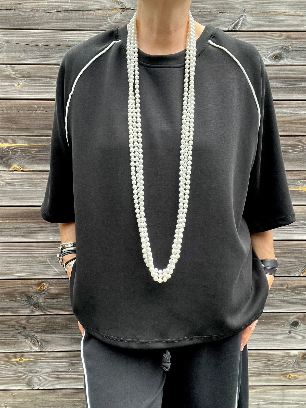 DREE blouse en jersey black