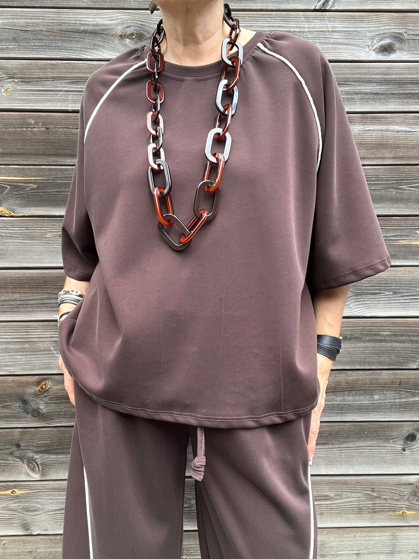 DREE blouse en jersey choco