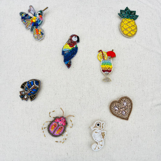 BROCHES perlées & brodées