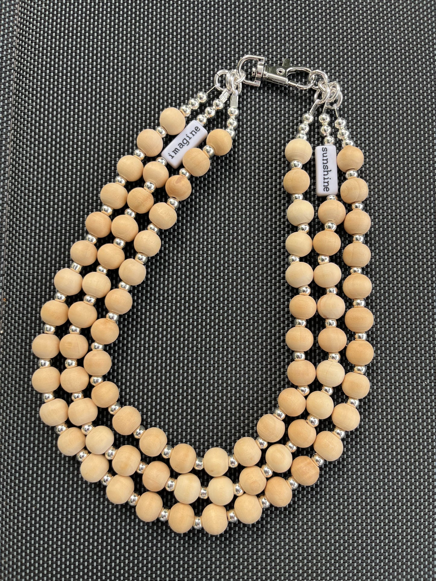 PRECIOUS collier ras de cou triple rangs