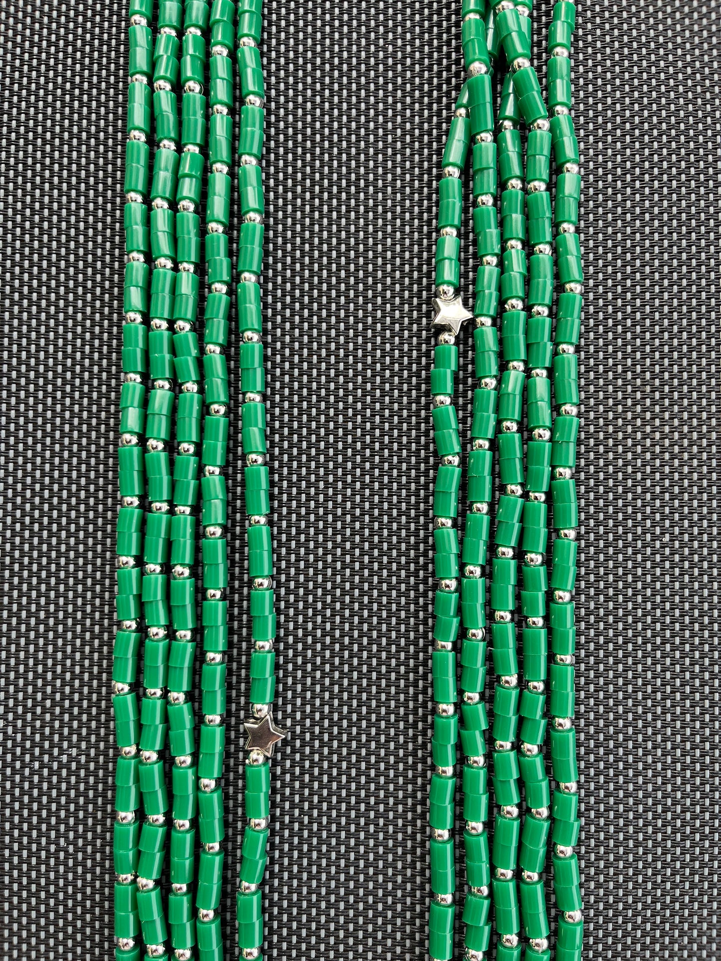 STAR sautoir 5 rangs & étoiles