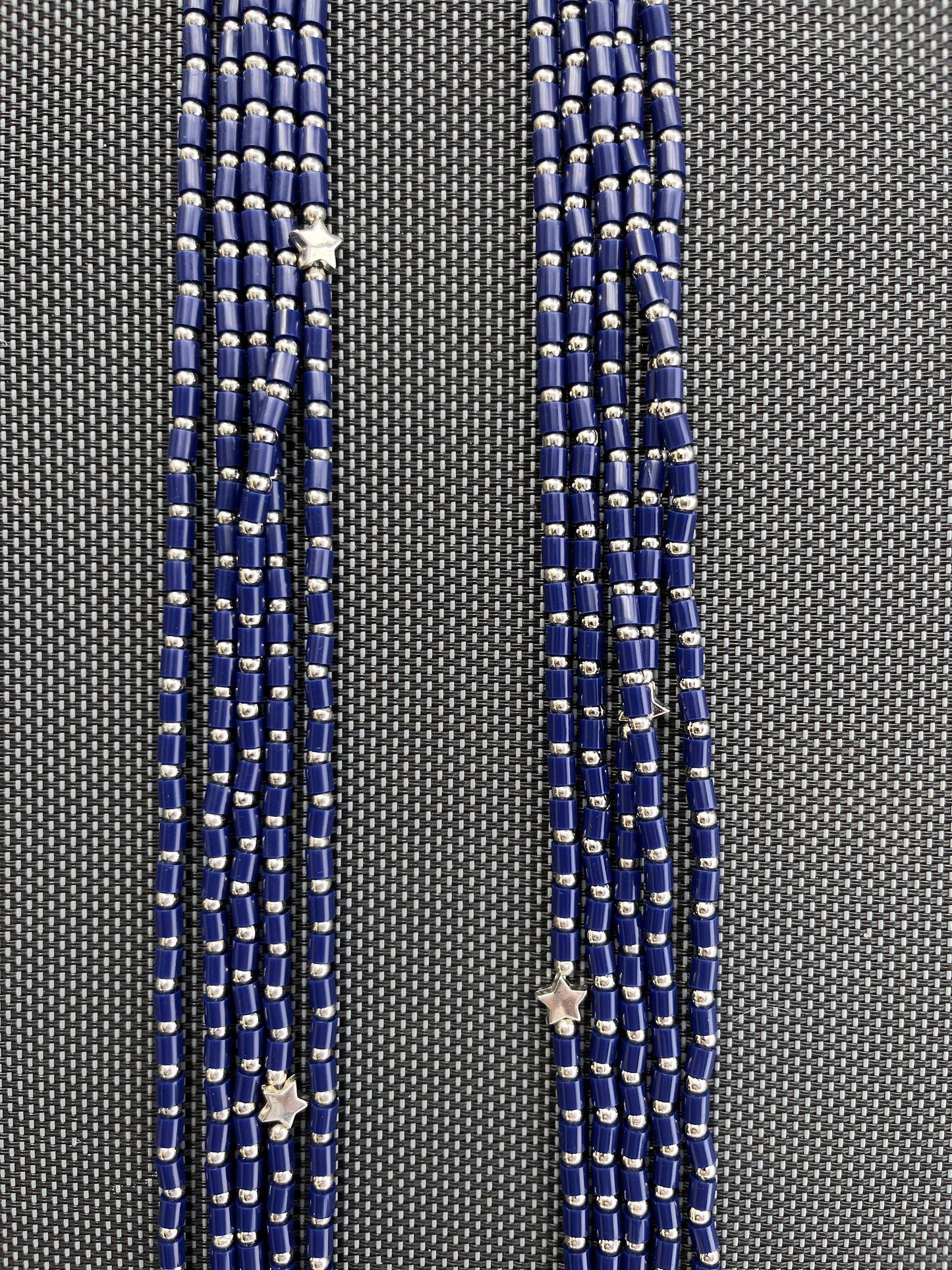 STAR sautoir 5 rangs & étoiles