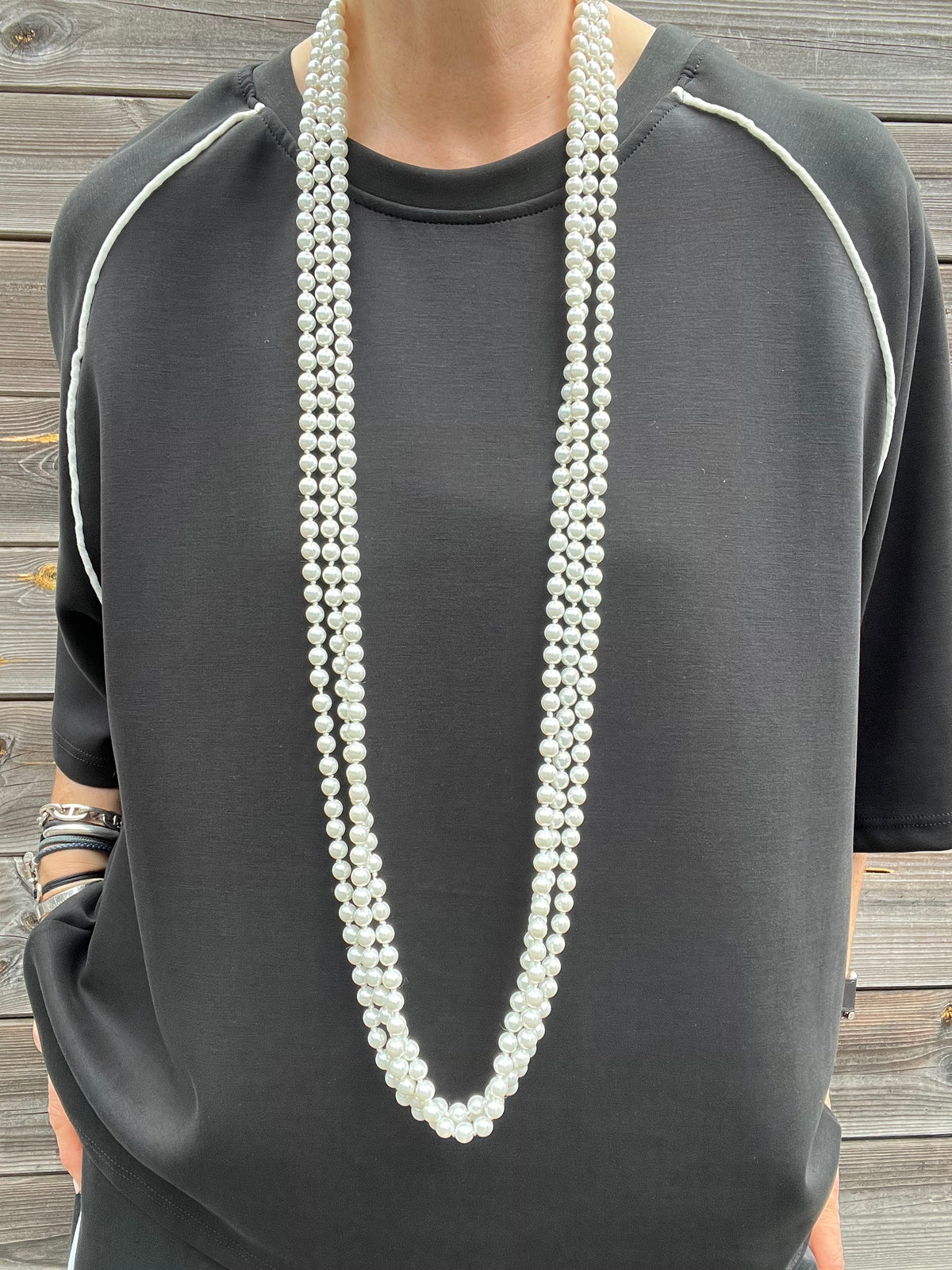 PEARLA sautoir perles extra long
