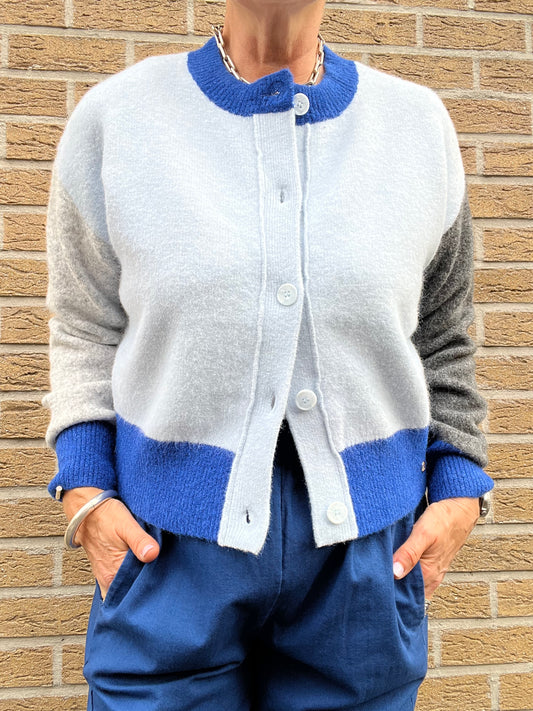 ARLETTE gilet colorbloc bic