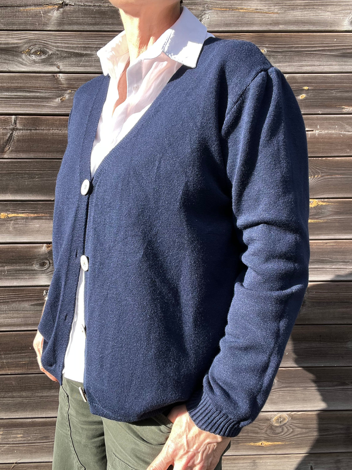 BOURLA gilet boutonné ultra doux navy